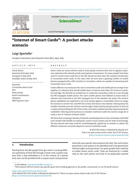 attacks on smart cards pdf|(PDF) “Internet of Smart Cards”: a Pocket Attacks Scenario.